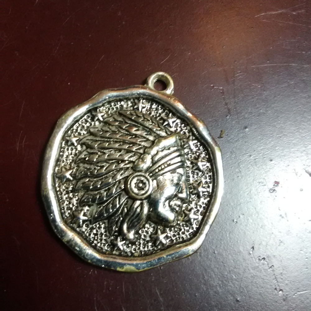 INDIAN CHARM FOR NECKLACE NATIVE AMERICAN